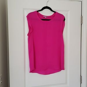 Fushia silk blouse
